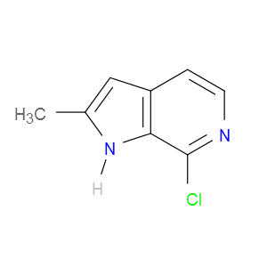 2-甲基-7-氯-1H-吡咯并[2,3-c]吡啶图片