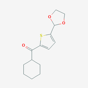Cyclohexyl 5-(1,3-dioxolan-2-yl)-2-thienyl ketone图片