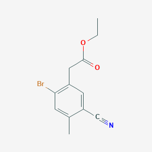 Ethyl 2-bromo-5-cyano-4-methylphenylacetate图片