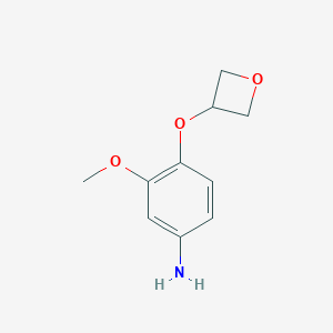 3-Methoxy-4-(oxetan-3-yloxy)aniline图片