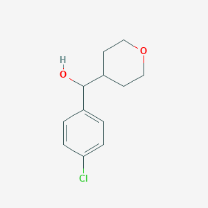 (4-chlorophenyl)(oxan-4-yl)methanol图片