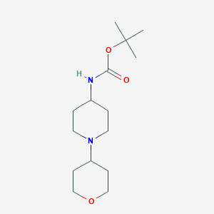 tert-Butyl N-[1-(Oxan-4-yl)piperidin-4-yl]carbamate图片
