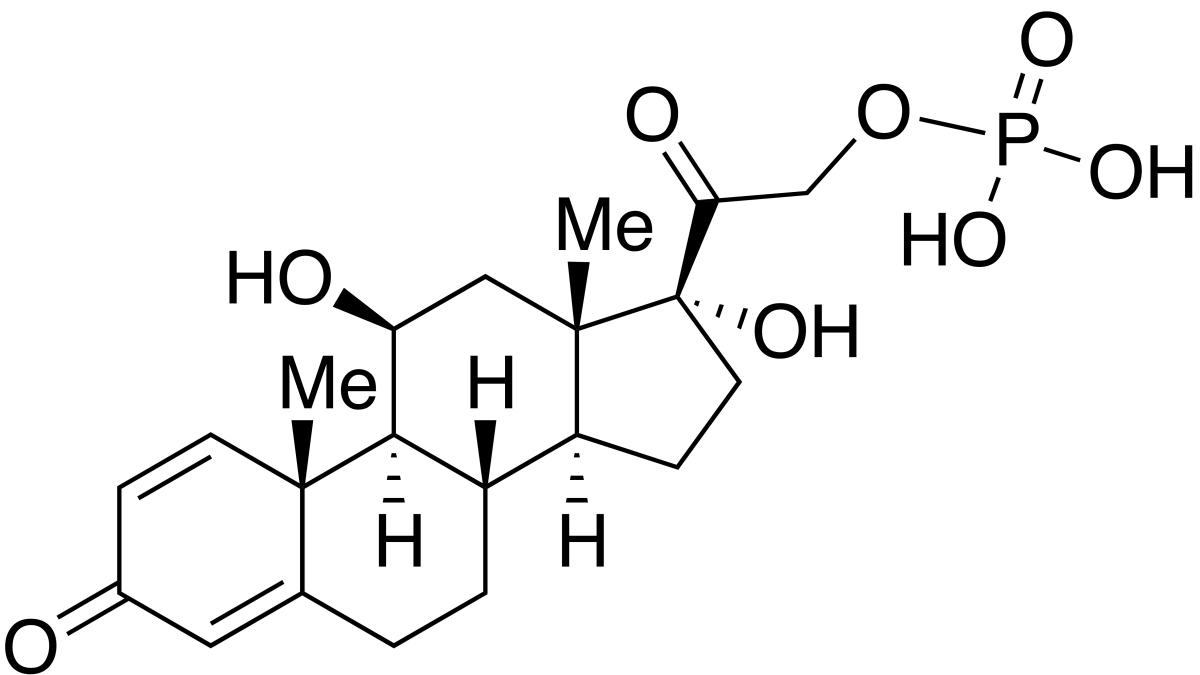 11,17-dihydroxy-21-(phosphonooxy)-Pregna-1,4-diene-3,20-dione图片