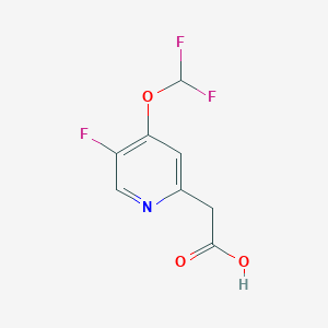 2-(4-(Difluoromethoxy)-5-fluoropyridin-2-yl)acetic acid图片
