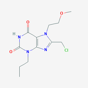 8-(Chloromethyl)-7-(2-methoxyethyl)-3-propyl-2,3,6,7-tetrahydro-1H-purine-2,6-dione图片