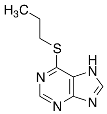 6-(propylsulfanyl)-9H-purine图片