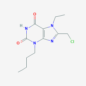 3-Butyl-8-(chloromethyl)-7-ethyl-2,3,6,7-tetrahydro-1H-purine-2,6-dione图片