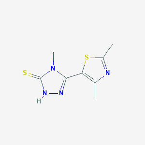 5-(2,4-Dimethylthiazol-5-Yl)-4-methyl-4h-1,2,4-triazole-3-thiol图片