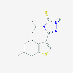 4-Isopropyl-5-(6-methyl-4,5,6,7-tetrahydro-1-benzothien-3-yl)-4H-1,2,4-triazole-3-thiol图片