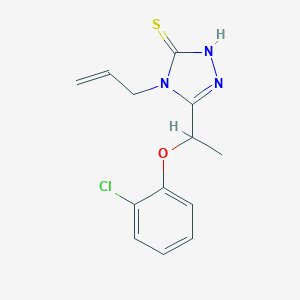 4-allyl-5-[1-(2-chlorophenoxy)ethyl]-4H-1,2,4-triazole-3-thiol图片