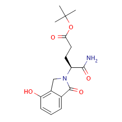 tert-butyl(4S)-4-carbamoyl-4-(4-hydroxy-1-oxo-2,3-dihydro-1H-isoindol-2-yl)butanoate图片