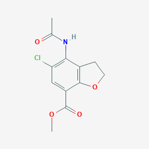 methyl5-chloro-4-acetamido-2,3-dihydro-1-benzofuran-7-carboxylate图片
