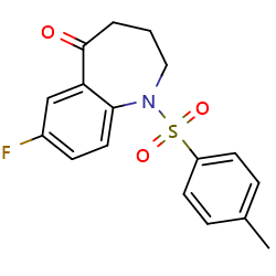 7-fluoro-1-(4-methylbenzenesulfonyl)-2,3,4,5-tetrahydro-1H-1-benzazepin-5-one图片