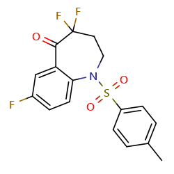 4,4,7-trifluoro-1-(4-methylbenzenesulfonyl)-2,3,4,5-tetrahydro-1H-1-benzazepin-5-one图片