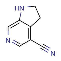 1H,2H,3H-pyrrolo[2,3-c]pyridine-4-carbonitrile图片