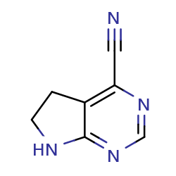 5H,6H,7H-pyrrolo[2,3-d]pyrimidine-4-carbonitrile图片