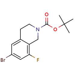 tert-butyl6-bromo-8-fluoro-1,2,3,4-tetrahydroisoquinoline-2-carboxylate图片