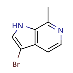 3-bromo-7-methyl-1H-pyrrolo[2,3-c]pyridine图片