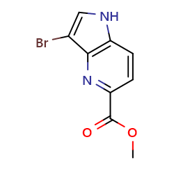 methyl3-bromo-1H-pyrrolo[3,2-b]pyridine-5-carboxylate图片