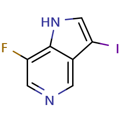 7-fluoro-3-iodo-1H-pyrrolo[3,2-c]pyridine图片