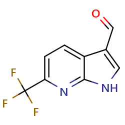 6-(trifluoromethyl)-1H-pyrrolo[2,3-b]pyridine-3-carbaldehyde图片