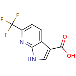 6-(trifluoromethyl)-1H-pyrrolo[2,3-b]pyridine-3-carboxylicacid图片