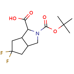 2-[(tert-butoxy)carbonyl]-5,5-difluoro-octahydrocyclopenta[c]pyrrole-1-carboxylicacid图片