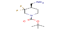 tert-butyl(4R)-4-(aminomethyl)-3,3-difluoropiperidine-1-carboxylate图片