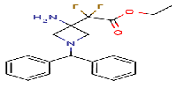 ethyl2-(3-amino-1-benzhydryl-azetidin-3-yl)-2,2-difluoro-acetate图片