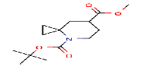 4-tert-butyl7-methyl4-azaspiro[2,5]octane-4,7-dicarboxylate图片