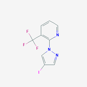 2-(4-Iodopyrazol-1-yl)-3-trifluoromethylpyridine图片