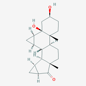 (2S,4aR,4bS,6aS,7aS,8aS,8bS,8cR,8dR,9aR,9bR)-2,9b-Dihydroxy-4a,6a-dimethylhexadecahydro-1H-cyclopropa[4,5]cyclopenta[1,2-a]cyclopropa[l]phenanthren-7(7aH)-one图片