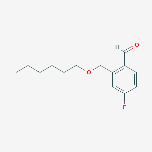 4-Fluoro-2-[(n-hexyloxy)methyl]benzaldehyde图片