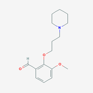 3-Methoxy-2-(3-piperidin-1-yl-propoxy)-benzaldehyde图片