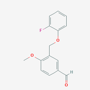3-[(2-Fluorophenoxy)methyl]-4-methoxybenzaldehyde图片
