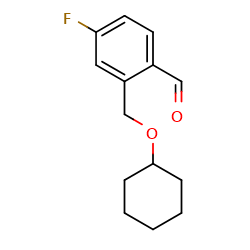 2-[(cyclohexyloxy)methyl]-4-fluorobenzaldehyde图片