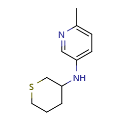 6-methyl-N-(thian-3-yl)pyridin-3-amine图片