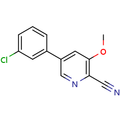 5-(3-chlorophenyl)-3-methoxypyridine-2-carbonitrile图片