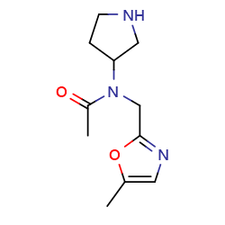 N-[(5-methyl-1,3-oxazol-2-yl)methyl]-N-(pyrrolidin-3-yl)acetamide图片