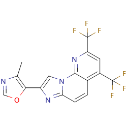 5-[2,4-bis(trifluoromethyl)imidazo[1,2-a]1,8-naphthyridin-8-yl]-4-methyl-1,3-oxazole图片