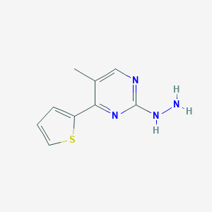 2-hydrazino-5-methyl-4-(2-thienyl)pyrimidine图片