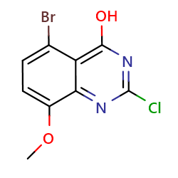 5-bromo-2-chloro-8-methoxy-quinazolin-4-ol图片
