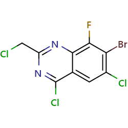 7-bromo-4,6-dichloro-2-(chloromethyl)-8-fluoroquinazoline图片