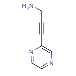3-(pyrazin-2-yl)prop-2-yn-1-amine图片