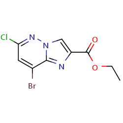 ethyl8-bromo-6-chloroimidazo[1,2-b]pyridazine-2-carboxylate图片