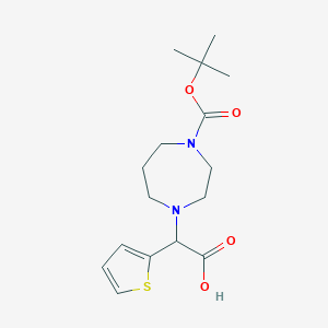 1-Boc-4-(carboxythiophen-2-yl-methyl)-[1,4]diazepane图片