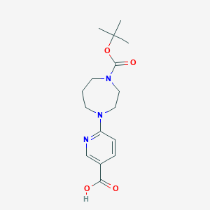 6-{4-[(tert-butoxy)carbonyl]-1,4-diazepan-1-yl}pyridine-3-carboxylic acid图片