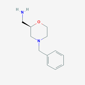 (2R)-4-(Phenylmethyl)-2-morpholinemethanamine图片