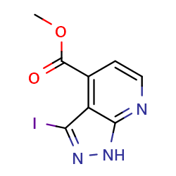 methyl3-iodo-1H-pyrazolo[3,4-b]pyridine-4-carboxylate图片