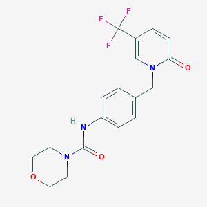 N-(4-{[2-oxo-5-(trifluoromethyl)-1(2H)-pyridinyl]methyl}phenyl)-4-morpholinecarboxamide图片